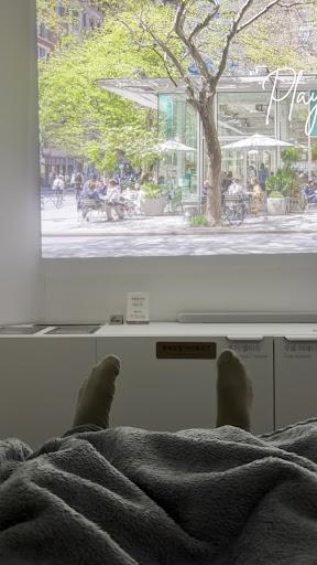 Il y a donc un espace de détente aussi agréable à Gangnam !
